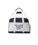 Vice Golf Atelier Pinstripe Boston Bag - White