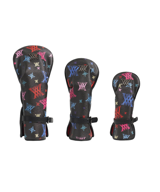 ANEW Golf: All-over Neon Pattern Headcover - Black