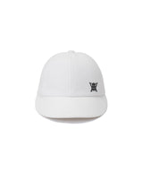 Short Wide Ball Cap - White