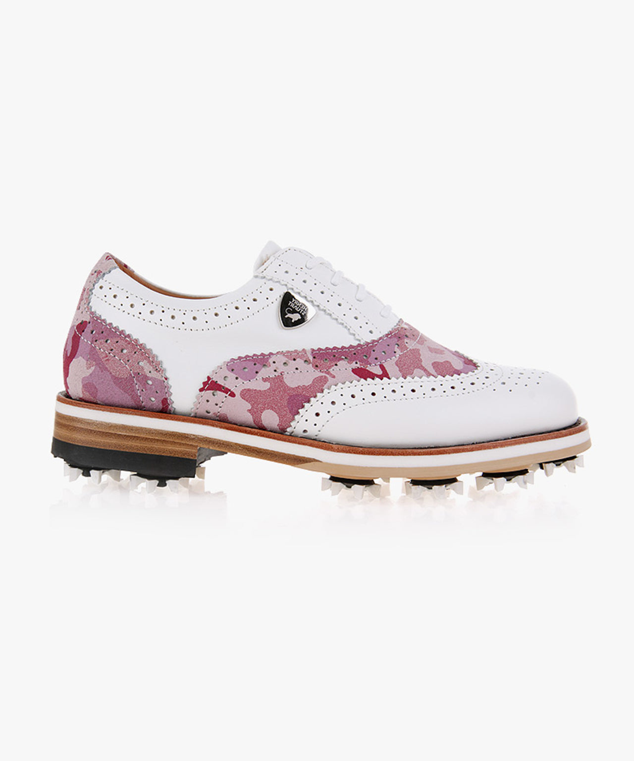 HENRY STUART Mysuit Classic Women's Spike Golf Shoes 104 - Pink Camo