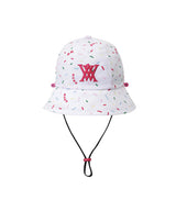 ANEW Sprinkle Donut Pattern Bucket Hat - White