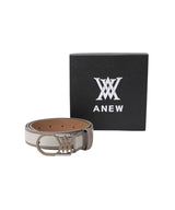 Women's Round Buckle Belt - Beige