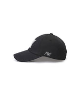 ANEW Women's Angle Embroidery Basic Ball Cap - Black