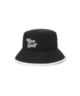 Vice Golf Atelier Typo Logo Bucket Hat - Black