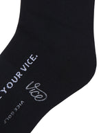 Vice Golf Atelier Women's Big Logo Knee Socks - Black