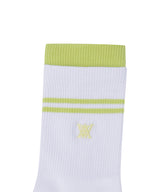 Women's Double Block Socks - Lime