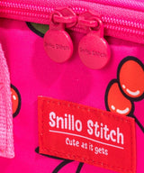 SNILLO STITCH Lunch Bag Shoulder Strap Cherry - Hot Pink