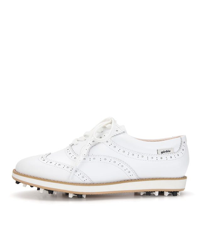 Giclee Unisex Classy Comfort Leather Golf Shoes - White