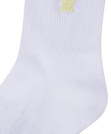 Women's Double Block Socks - Lime