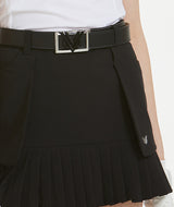 Pelsi Punched Pleated Skirt - Black