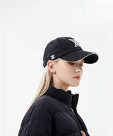 ANEW Women's Angle Embroidery Basic Ball Cap - Black