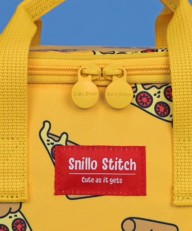 SNILLO STITCH Daily Lunch Cooler Bag Pizza - Yellow
