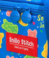 SNILLO STITCH Lunch Bag Shoulder Strap Jelly - Blue