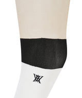 Women's Block Knee Socks Stockings - White