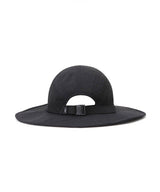 ANEW Embossed Big Brim Perforated Bucket Hat - Black