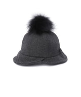 ANEW Women's Wool Double Bucket Hat - Charcoal Grey