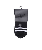 Vice Golf Atelier Unisex Stripe Crew Socks - Black