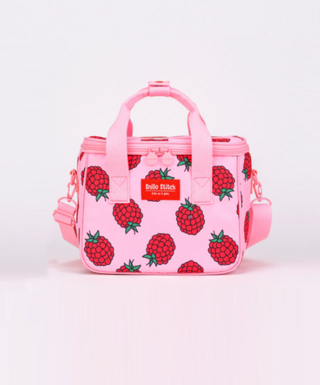SNILLO STITCH Lunch Bag Shoulder Strap Rapsberry - Pink