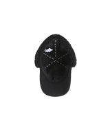 Women's Curly Ball Cap - Black