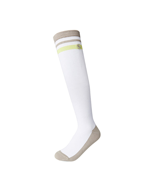XEXYMIX Golf Field Embroidery Line Knee Socks - 2 Colors