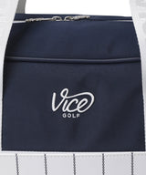 Vice Golf Atelier Pinstripe Boston Bag - White