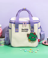 SNILLO STITCH Canvas Picnic Cooler Bag Blueberry - Purple