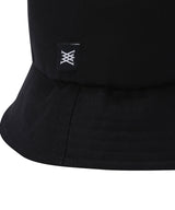 Unisex Big Logo Applique Bucket Hat -  Black