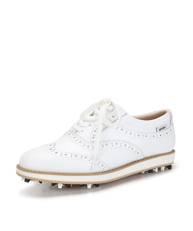 Giclee Unisex Classy Comfort Leather Golf Shoes - White