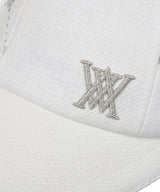 Monogram Wide Ball Cap - White