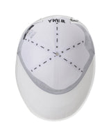 Short Wide Ball Cap - White