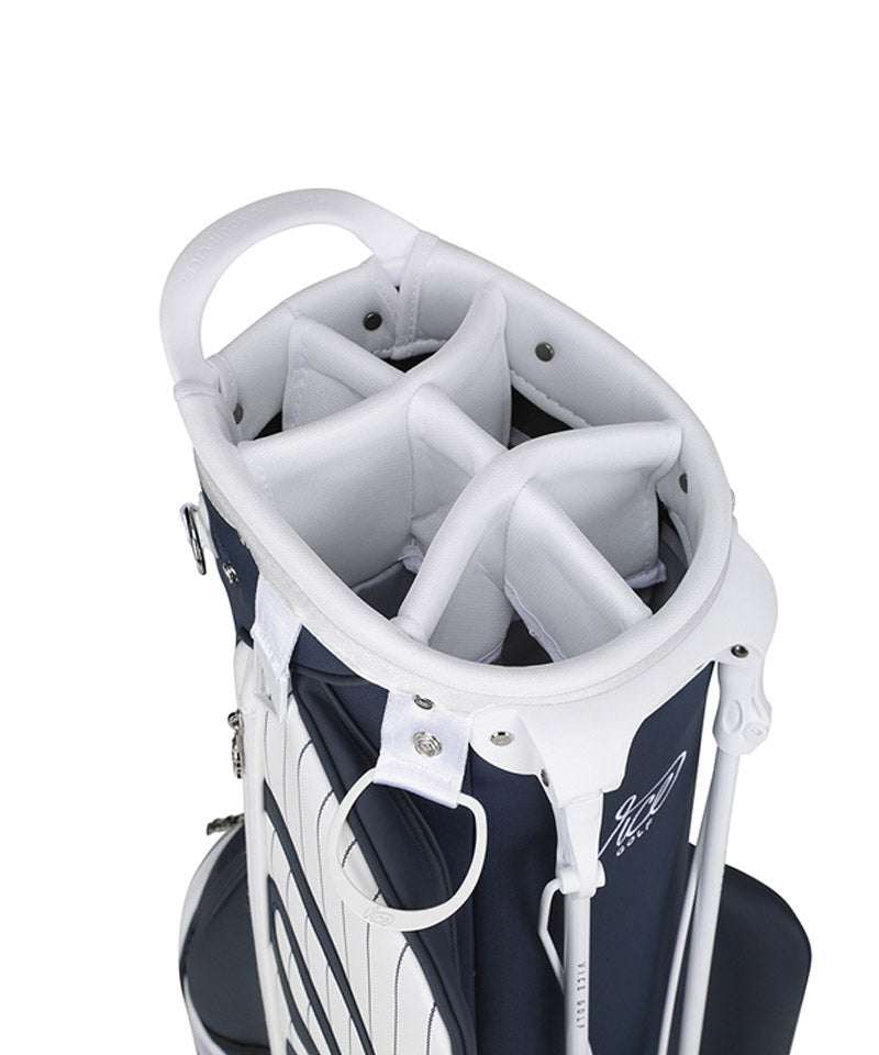 Vice Golf Atelier Pinstripe Stand Bag - White