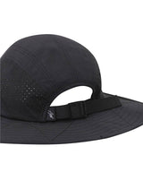 ANEW Embossed Big Brim Perforated Bucket Hat - Black