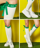 XEXYMIX Golf Field Ribbon Knee Socks - 4 Colors