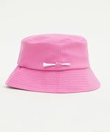 PIV'VEE Herringbone Bucket Hat - Flamingo Pink