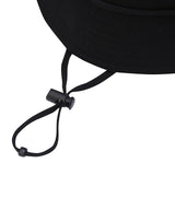 Unisex Big Logo Applique Bucket Hat -  Black