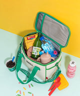 SNILLO STITCH Canvas Picnic Cooler Bag Avocado - Green