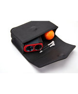 Monster G Belt Bag Rangefinder Case & Ball Pouch Leather Black