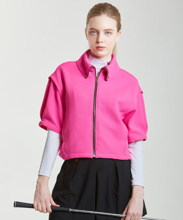 Chemons Rolling Collar Jacket - Pink