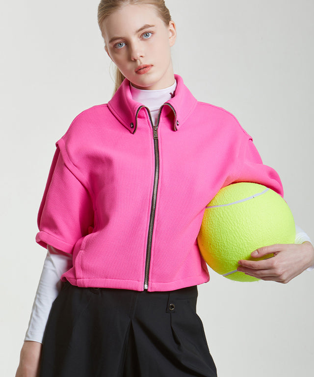 Chemons Rolling Collar Jacket - Pink