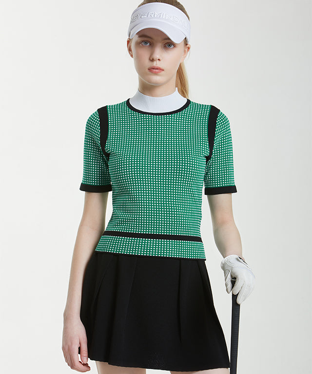 Chess Summer Knit TWO-IN-ONE - Green