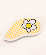 Gingham Check Iron Cover Set Yellow