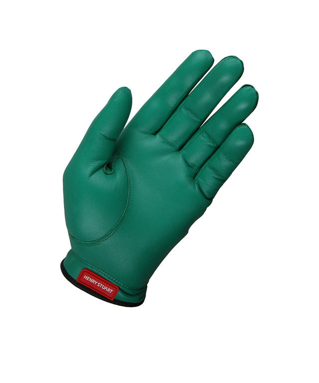 HENRY STUART Skin Fit Natural Sheepskin Color Golf Gloves - Green