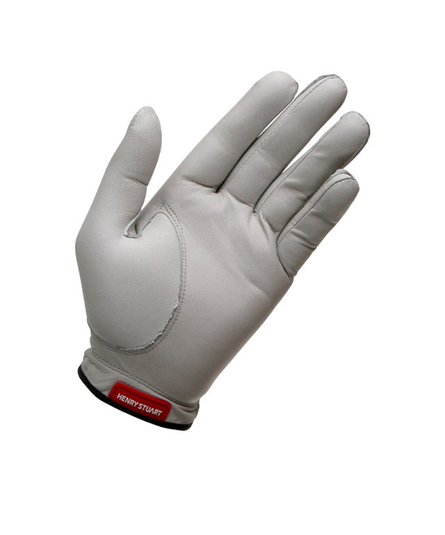 HENRY STUART Skin Fit Natural Sheepskin Color Golf Gloves - Light  Gray