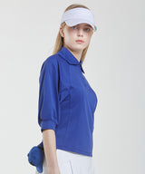 Molly Dolman Collar T-shirt - Blue