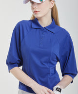 Molly Dolman Collar T-shirt - Blue