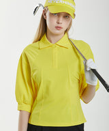 Molly Dolman Collar T-shirt - Yellow