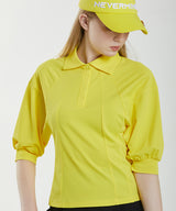 Molly Dolman Collar T-shirt - Yellow