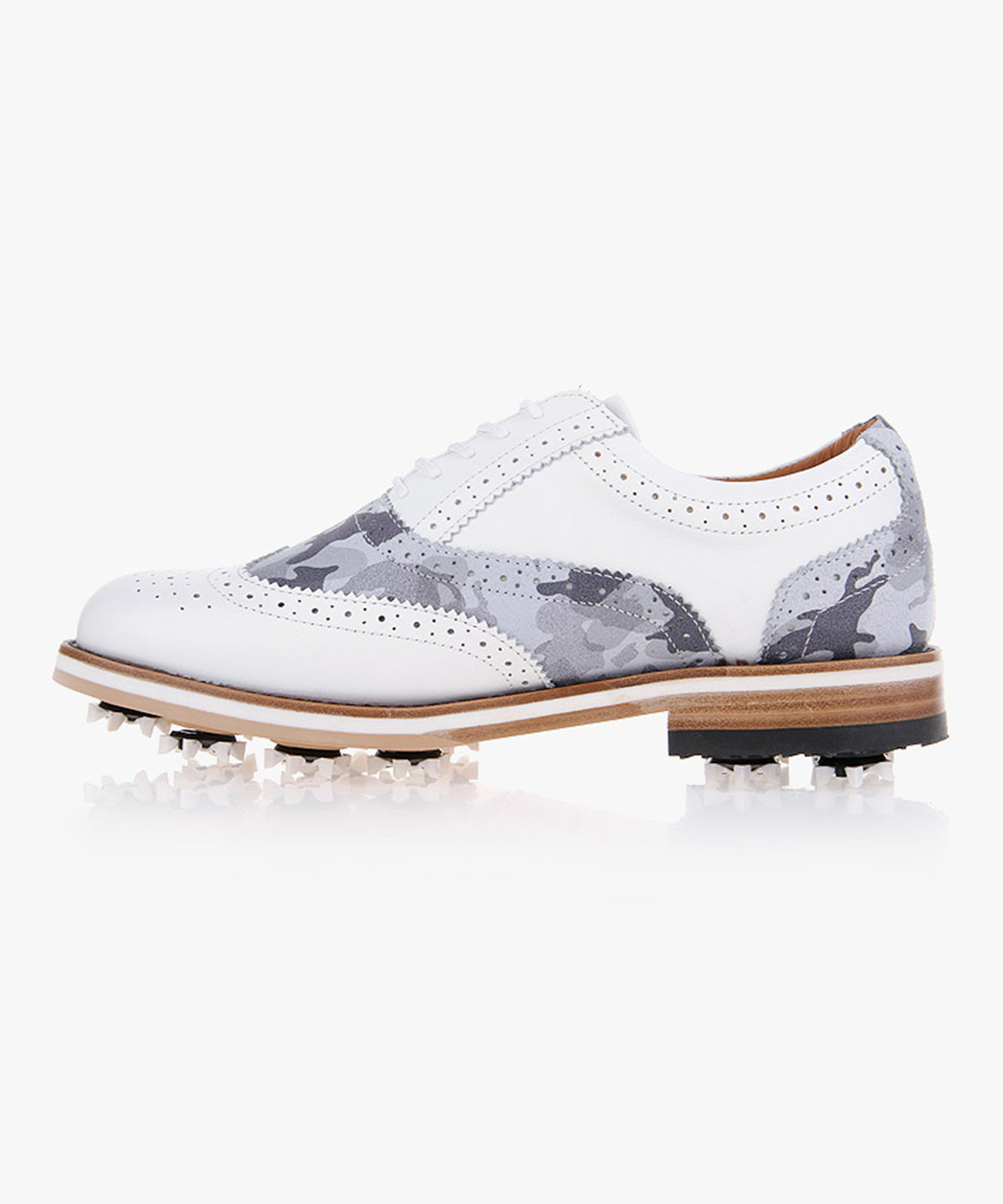 HENRY STUART  Mysuit Classic Men's Spike Golf Shoes 103 - Gray Camo