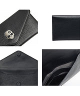 Monster G NEW Italian Genuine Leather Golf & Daily Wallet Black
