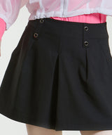 New Waist Wide Half Pants - Black